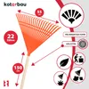 KOTARBAU® Plastové hrable na lístie 55 cm s násadou, metla Náhľad obrázku produktu 5