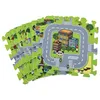 Juskys Kinder Puzzlematte Jascha 9 Teile — Stadt & Podgląd zdjęcia produktu 9
