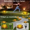 Solarlampen für Außen, Gartenleuchten, Solar Lotus Garten Produktbild-Vorschau 5