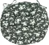 A round cushion with a floral pattern. Produktbild-Vorschau