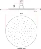 Wiltec soffione doccia a pioggia rotondo 25cm in acciaio Anteprima dell’immagine prodotto 4