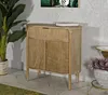 Komoda 80,5 x 82 x 46 cm, borovice, MDF, kov, hnědá Náhled obrázku produktu 9
