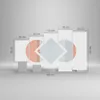 Bilder auf glas - 5 Teile - Stück Geometrisch Diamant - Produktbild-Vorschau 3