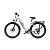 A white electric bicycle is shown against a plain white background. Produktbild-Vorschau