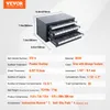 A product image with dimensions and specifications displayed next to a 3-drawer storage cabinet. Anteprima dell’immagine prodotto