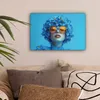 Leinwand Bilder 30x20 cm - Frauen, Abstrakt - Blau, Produktbild-Vorschau 2