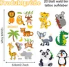 20 Stück Hautfreundliches Tier Tattoo Set, Kinder Tattoos Produktbild-Vorschau 1