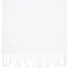 A white scarf with fringes on a white background. Anteprima dell’immagine prodotto