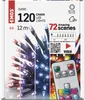 LED Weihnachtliche Lichterkette, 12 m, Außen/Innen, RGB, Fernbedienung, Programme, Timer Produktbild-Vorschau