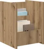 vidaXL Magazinregal Artisan-Eiche 35 x 35 x 45 cm Produktbild-Vorschau 3