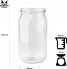SuperButelki.pl - 60x Glasgefäß 815 ml mit Produktbild-Vorschau 2
