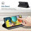 Galaxy A51 Brieftasche Hülle, Retro Kunstledertasche Stand Produktbild-Vorschau 3