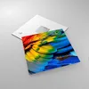 Bilder auf glas - Feder Papagei Vogel - 30x30cm - Produktbild-Vorschau 2