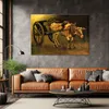 Leinwandbild  Wagen und Ochse - V. van Gogh 90x60 Feeby Produktbild-Vorschau 2