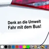 PantherPixel Denk An Die Umwelt Aufkleber Fahr Mit Dem Bus Produktbild-Vorschau 1