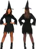Hexe Schwarze Magie Halloween Zauberhut Kostüm Mantel Kleid Produktbild-Vorschau 8