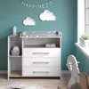 Commode à langer Vicco Oskar Chêne blanc/force de l'or Voir les images du produit 7