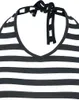 RED by EMP Damen schwarz/weiß gestreifte Neckholder-Tops im Produktbild-Vorschau 4