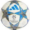 A soccer ball with a white, blue, and gold design, featuring graphics of lions and other mythical creatures. Náhľad obrázku produktu