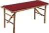 vidaXL Banc de jardin pliable avec support 118 cm bambou Voir les images du produit 8