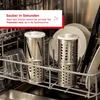Close-up of dishwasher rack with food processor attachments inside. Anteprima dell’immagine prodotto