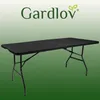 A black folding table is shown against a green gradient background with the brand name "Gardlov" and a logo at the top. Náhľad obrázku produktu