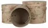 Clayre & Eef Boîte à chapeaux 3 pièces Ø 23x20 cm Beige Voir les images du produit 2