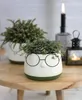 Blumentopf mit Gesicht und Brille, in zwei Farben und 4 Produktbild-Vorschau 2