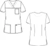beb MEDIZIN/PFLEGE Damen KASACK Kurzarm V-Neck Baumwollmix Produktbild-Vorschau 5