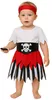 Piratenkostüm für Mädchen mit Rock, Gürtel und Kopfband, Produktbild-Vorschau 2