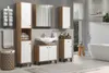 Touch Hochschrank Bad wandhängend Eiche Nachbildung, weiß Produktbild-Vorschau 10