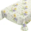 Tischdecke Wachstuch Blumen Grün Robust Wasserabweisend Produktbild-Vorschau 3