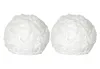Two white, textured spheres, resembling snowballs, are presented side-by-side against a white background. Produktbild-Vorschau