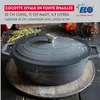 ELO Basaltgrau Bräter Gusseisen oval robust Induktion grau Produktbild-Vorschau 13