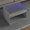 vidaXL Couchtisch mit Infinity-LED Grau Sonoma 70x50x50 cm Produktbild-Vorschau 2