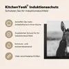 KitchenYeah® Krycí deska na sporák osel - černá - zvířata - Náhled obrázku produktu 6