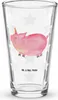 Mr. & Mrs. Panda Bierglas Einhorn Schwein - Transparent - Produktbild-Vorschau 1