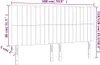 Design Möbel Kopfteile 4er Set Dunkelbraun 90x5x78/88 cm Produktbild-Vorschau 8