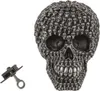 Spardose Totenkopf Design silber 14cm Produktbild-Vorschau 2