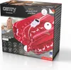 The image shows the packaging of a Camry electric heated throw blanket, with the blanket itself partially visible. Podgląd zdjęcia produktu
