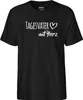 Huuraa Herren T-Shirt Tagesvater mit Herz 3XL Black Bio Produktbild-Vorschau 2