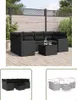 The Living Store 7-tlg. Garten-Sofagarnitur mit Kissen Produktbild-Vorschau 1
