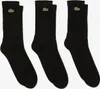 Lacoste 3er Pack Herren Crew Socken Größe 39 bis 46 Schwarz Produktbild-Vorschau 1