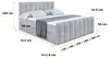 ALTDECOR Boxspringbett mit Fußteil, H4 Matratze und Topper Produktbild-Vorschau 7