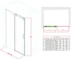 doporro Porte de Douche Coulissante 150x195cm pour Niche Voir les images du produit 7