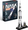 A 3D puzzle of the Apollo Saturn V rocket and its packaging are displayed against a white background. Náhled obrázku produktu