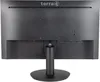 The back of a black computer monitor on a white background. Produktbild-Vorschau