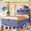 Łóżko tapicerowane 90x200 cm z hydraulicznym pojemnikiem, Podgląd zdjęcia produktu 9