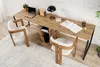 Skye Decor, Twin Study Desk - Atlantic Pine, Black, Produktbild-Vorschau 1