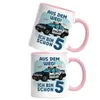 Aus Dem Weg Ich Bin Schon 5 Tasse Rosa Happy Produktbild-Vorschau 2